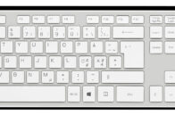 508103 Keyboard Slim Silver Vit